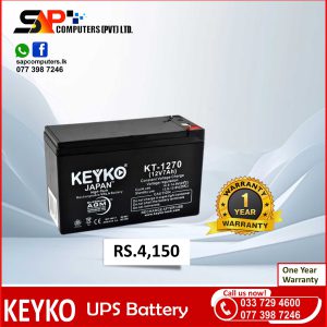 12V 7.5A Keyko UPS Battery-KT-1275 HRT (1 year warranty)