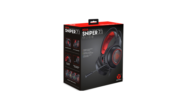 FANTECH HG16 SNIPER 7.1 Over-Ear Gaming Headset RGB - Image 3