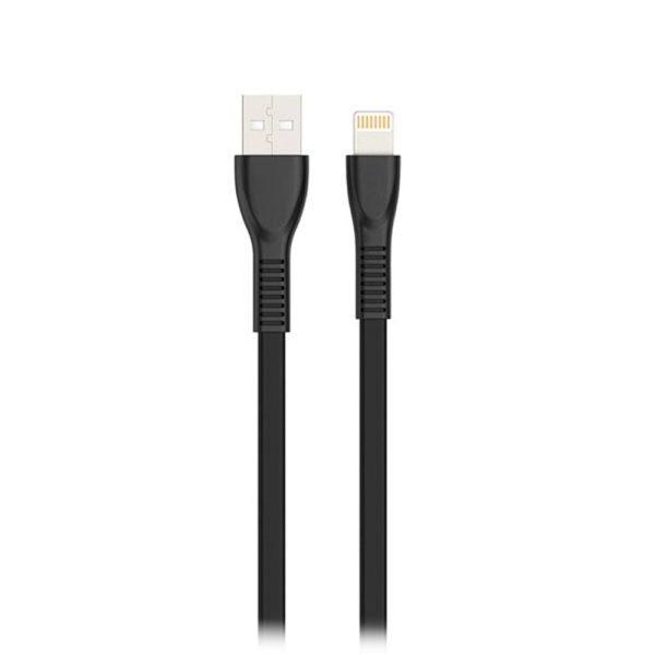 Havit USB to Lightning Flat Charging Cable 1m, Black - HV-H610