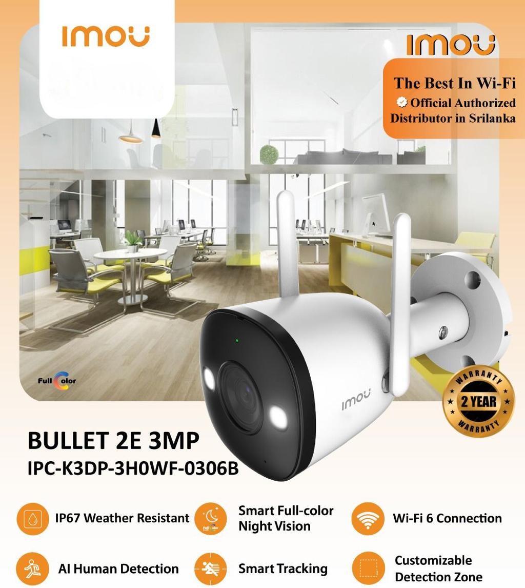 IMOU IPC-K3DP-3H0WF-0306B BULLET 2E FULL COLOR CAMERA (2Y)