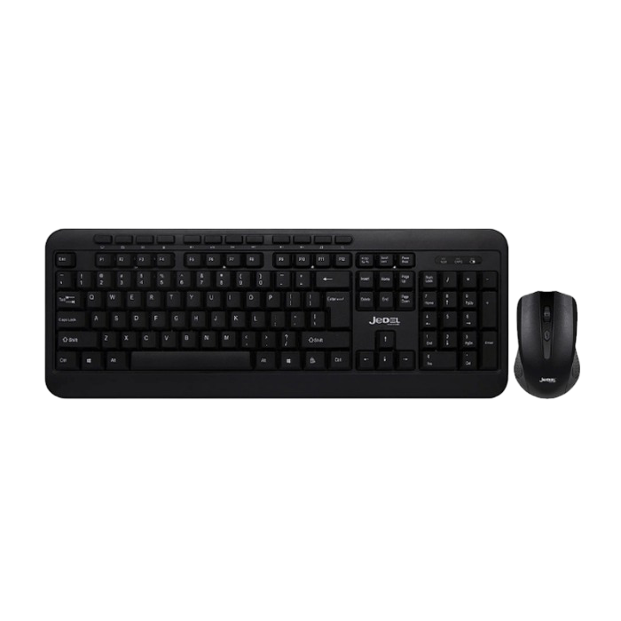 Jedel WS881 Wireless Office Membrane Keyboard – Black