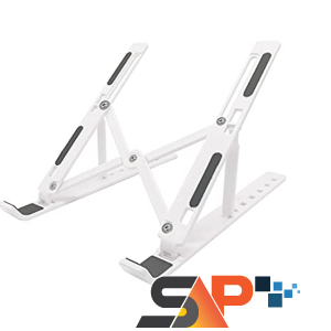 WHITE PLASTIC LAPTOP STAND