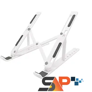 WHITE PLASTIC LAPTOP STAND