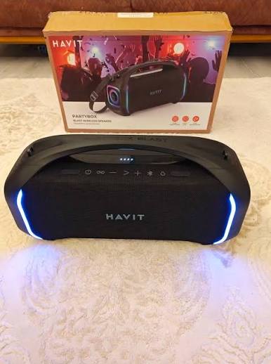 HAVIT SK910BT (Two Mic) Bluetooth Speaker - Black - Image 3