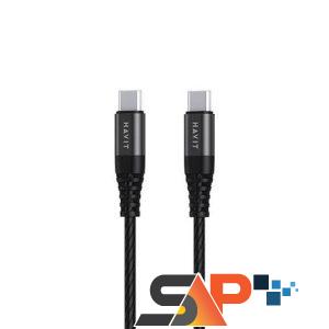 HAVIT CB6010 USB-C to USB-C Cable- Black