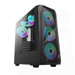 FALCON F8010 BRAND NEW GAMING CASING (with 3 RGB Fans)