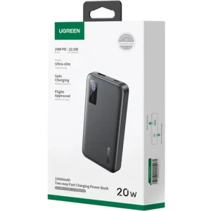 UGREEN 10000mAh 20W Two-way Fast Charging  Power Bank - PB311 - 25742