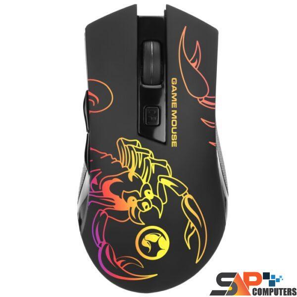 MARVO Scorpion M209 BLACK USB PC Mouse 7 Color - Image 2